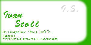 ivan stoll business card